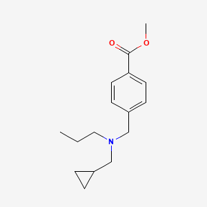molecular formula C16H23NO2 B5649597 Methyl 4-[[cyclopropylmethyl(propyl)amino]methyl]benzoate 