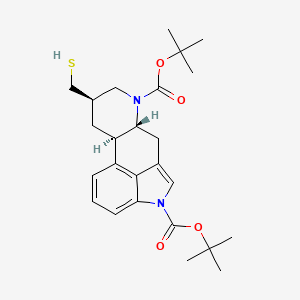 molecular formula C25H34N2O4S B564963 1,6-Bis-boc-8-(thiomethyl)ergoline CAS No. 1263162-43-1