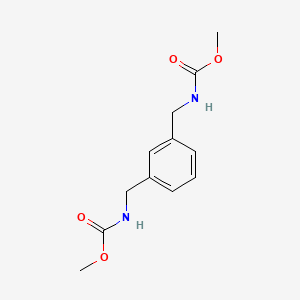 molecular formula C12H16N2O4 B5649728 METHYL N-[(3-{[(METHOXYCARBONYL)AMINO]METHYL}PHENYL)METHYL]CARBAMATE 