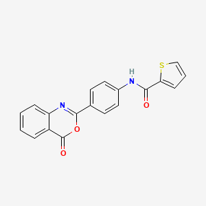 N-[4-(4-oxo-4H-3,1-benzoxazin-2-yl)phenyl]-2-thiophenecarboxamide