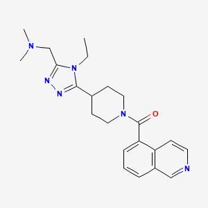 ({4-ethyl-5-[1-(isoquinolin-5-ylcarbonyl)piperidin-4-yl]-4H-1,2,4-triazol-3-yl}methyl)dimethylamine
