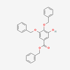 molecular formula C28H24O5 B564978 3,4-Dibenzyl-gallic Acid Benzyl Ester CAS No. 1159977-28-2