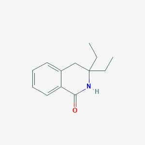 molecular formula C13H17NO B5649808 3,3-diethyl-3,4-dihydro-1(2H)-isoquinolinone CAS No. 26278-66-0