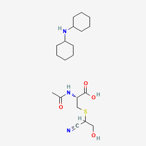 molecular formula C20H35N3O4S B564982 N-Acetyl-S-(1-cyano-2-hydroxyethyl)-L-cysteine Dicyclohexylamine Salt(Mixture of Diastereomers) CAS No. 1356930-89-6