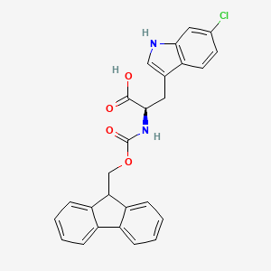molecular formula C26H21ClN2O4 B564987 Fmoc-6-chloro D-Tryptophan CAS No. 925916-73-0