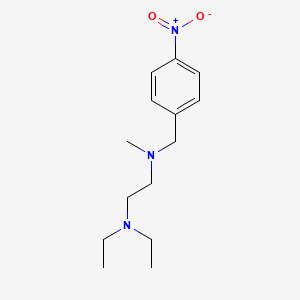 molecular formula C14H23N3O2 B5649938 N',N'-diethyl-N-methyl-N-[(4-nitrophenyl)methyl]ethane-1,2-diamine 