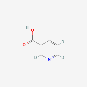molecular formula C6H5NO2 B564995 Nicotinic Acid-d3 (major) CAS No. 861405-75-6