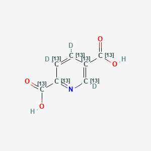 molecular formula C7H5NO4 B564998 2,5-Pyridinedicarboxylic Acid-13C8,d3 CAS No. 1246818-08-5