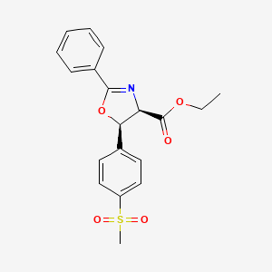 (4R-5R)-4,5-Dihydro-5-[4-(methylsulfonyl)phenyl]-2-phenyl-4-oxazolecarboxylic Acid Ethyl Ester