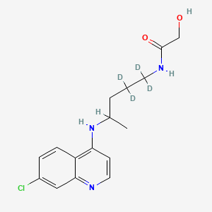 molecular formula C16H20ClN3O2 B565001 Didesethyl Chloroquine Hydroxyacetamide-d4 CAS No. 1216956-86-3