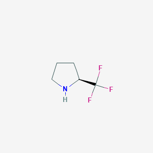 molecular formula C5H8F3N B056502 (s)-2-(Trifluoromethyl)pyrrolidine CAS No. 119580-41-5
