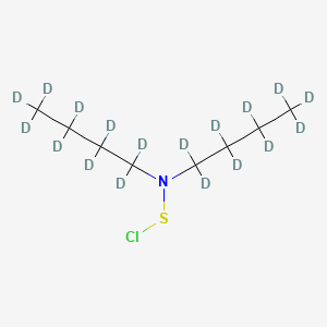 molecular formula C8H18ClNS B565027 Di-N-butyl Amidosulfenyl Chloride-d18 