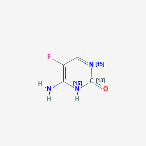 molecular formula C4H4FN3O B565037 Flucytosine-13C,15N2 