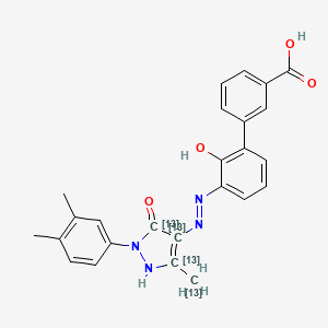 molecular formula C25H22N4O4 B565038 Eltrombopag-13C4 CAS No. 1217230-31-3