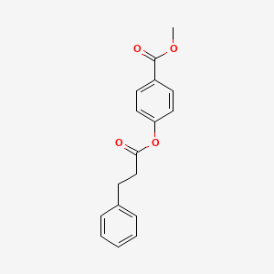 molecular formula C17H16O4 B5650577 Methyl 4-(3-phenylpropanoyloxy)benzoate 