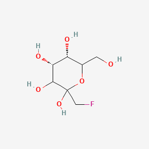 molecular formula C7H13FO6 B565065 1-Fluoro D-Mannoheptulose(alpha,beta-Mixture) CAS No. 1357098-71-5