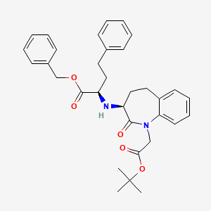 molecular formula C33H38N2O5 B565070 1'-epi-Benazeprilat Benzyl Ester (Glycine)tert-butyl Ester CAS No. 1356011-61-4
