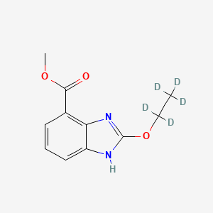 molecular formula C11H12N2O3 B565075 2-Ethoxy-3H-benzimidazole-4-carboxylic Acid Methyl Ester-d5 CAS No. 1215647-69-0