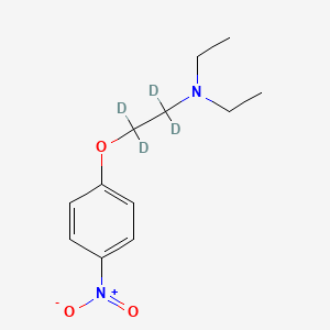 molecular formula C12H18N2O3 B565087 Diethyl[2-(4-nitrophenoxy)ethyl]amine-d4 CAS No. 1216997-10-2
