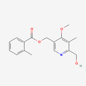 [6-(Hydroxymethyl)-4-methoxy-5-methylpyridin-3-yl]methyl 2-methylbenzoate