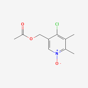 5-Acetoxymethyl-2,3-dimethyl-4-chloropyridine N-oxide
