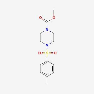molecular formula C13H18N2O4S B5651064 Methyl 4-(4-methylphenyl)sulfonylpiperazine-1-carboxylate 