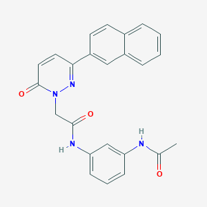 molecular formula C24H20N4O3 B5651185 N-[3-(acetylamino)phenyl]-2-[3-(naphthalen-2-yl)-6-oxopyridazin-1(6H)-yl]acetamide 