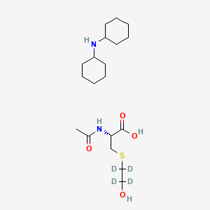 molecular formula C19H36N2O4S B565121 N-Acetyl-S-(2-hydroxyethyl-d4)-L-cysteine Dicyclohexylamine Salt CAS No. 1331894-57-5