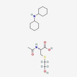 N-Acetyl-S-(2-hydroxyethyl-d4)-L-cysteine Dicyclohexylamine Salt