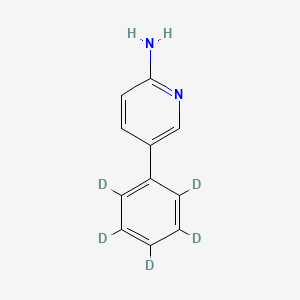 molecular formula C11H10N2 B565126 2-Amino-5-phenylpyridine-d5 CAS No. 150320-81-3