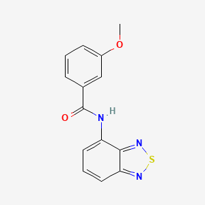 molecular formula C14H11N3O2S B5651303 N-(2,1,3-benzothiadiazol-4-yl)-3-methoxybenzamide 