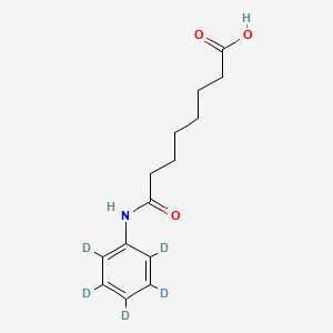 molecular formula C14H19NO3 B565134 Suberanilic Acid-d5 CAS No. 1217115-53-1