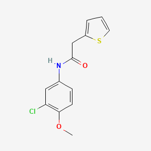 molecular formula C13H12ClNO2S B5651409 N-(3-chloro-4-methoxyphenyl)-2-thiophen-2-ylacetamide 
