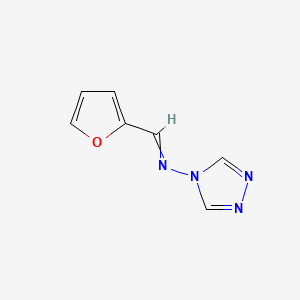 molecular formula C7H6N4O B5651433 N-(2-furylmethylene)-4H-1,2,4-triazol-4-amine 