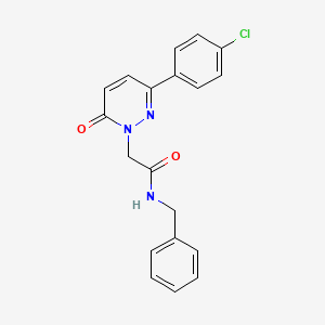 molecular formula C19H16ClN3O2 B5651441 N-benzyl-2-(3-(4-chlorophenyl)-6-oxopyridazin-1(6H)-yl)acetamide 