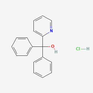 molecular formula C18H16ClNO B565147 alpha,alpha-Diphenyl-2-pyridinemethanol Hydrochloride CAS No. 109812-56-8