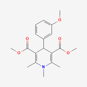 molecular formula C19H23NO5 B5651578 dimethyl 4-(3-methoxyphenyl)-1,2,6-trimethyl-4H-pyridine-3,5-dicarboxylate CAS No. 6048-41-5