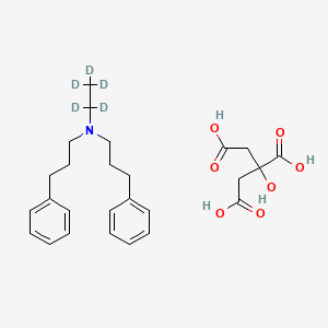 molecular formula C26H35NO7 B565159 Alverine-d5 Citrate CAS No. 1215327-00-6