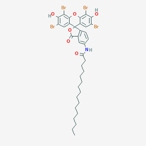 molecular formula C36H39Br4NO6 B056516 5-(N-Hexadecanoyl)aminoeosin CAS No. 114586-25-3