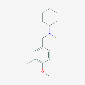 molecular formula C16H25NO B5651701 N-[(4-methoxy-3-methylphenyl)methyl]-N-methylcyclohexanamine 