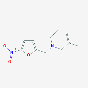 molecular formula C11H16N2O3 B5651719 N-ethyl-2-methyl-N-[(5-nitrofuran-2-yl)methyl]prop-2-en-1-amine 