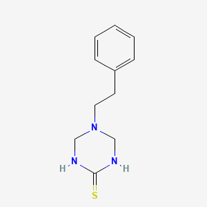 molecular formula C11H15N3S B5651733 5-Phenethyl-1,3,5-triazinane-2-thione 