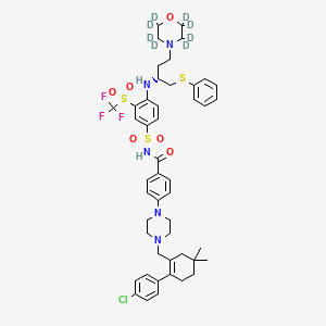 4-[4-[[2-(4-Chlorophenyl)-5,5-dimethylcyclohexen-1-yl]methyl]piperazin-1-yl]-N-[4-[[(2R)-4-(2,2,3,3,5,5,6,6-octadeuteriomorpholin-4-yl)-1-phenylsulfanylbutan-2-yl]amino]-3-(trifluoromethylsulfonyl)phenyl]sulfonylbenzamide