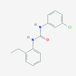 molecular formula C15H15ClN2O B5651879 1-(3-Chlorophenyl)-3-(2-ethylphenyl)urea 