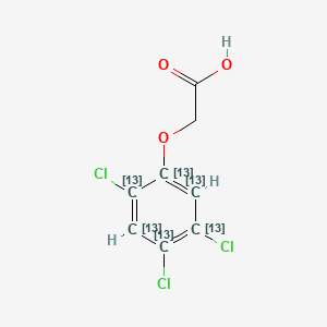 molecular formula C8H5Cl3O3 B565188 2-(3,4,6-trichloro(1,2,3,4,5,6-13C6)cyclohexa-1,3,5-trien-1-yl)oxyacetic acid CAS No. 1216572-34-7