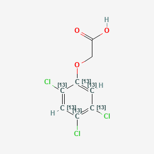 molecular formula C8H5Cl3O3 B565188 2,4,5-三氯苯氧乙酸-13C6 CAS No. 1216572-34-7
