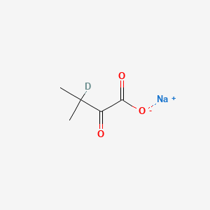 molecular formula C5H7NaO3 B565203 Sodium 3-methyl-2-oxo(3-~2~H)butanoate CAS No. 360769-16-0