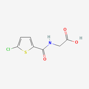 molecular formula C7H6ClNO3S B565219 N-[(5-Chloro-2-thienyl)carbonyl]glycine CAS No. 873009-45-1