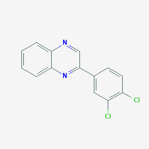 molecular formula C14H8Cl2N2 B5652282 2-(3,4-dichlorophenyl)quinoxaline 
