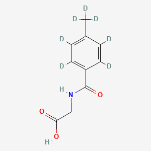 molecular formula C10H11NO3 B565230 4-Methylhippuric acid-d7 